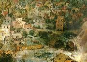 Pieter Bruegel detalj fran babels torn Spain oil painting artist